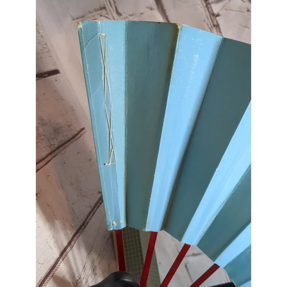 Pair Of VTG Japanese Maiogi Folding Dance Fan Lightly Used in Original Packaging